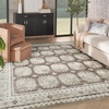 image:imageNourison Home Dekor Ivory Taupe 53 x 7 Area Rug  Easy Clean Non Shedding Bed Room Living Room Dining Room Kitchen 5 x 7Ivory Brown