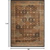 image:imageNourison Home Delano Traditional BlackBlue 67 x 96 Area Rug Easy Cleaning Non Shedding Bed Room Living Room Dining Room Kitchen 6x9Black Blue