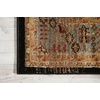 image:imageNourison Home Delano Traditional BlackBlue 67 x 96 Area Rug Easy Cleaning Non Shedding Bed Room Living Room Dining Room Kitchen 6x9Black Blue