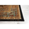 image:imageNourison Home Delano Traditional BlackBlue 67 x 96 Area Rug Easy Cleaning Non Shedding Bed Room Living Room Dining Room Kitchen 6x9Black Blue