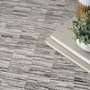 image:imageNourison Home Desire Abstract Grey Black 9 x 12 AreaRug EasyCleaning Non Shedding Bed Room Living Room Dining Room Kitchen 9x12Charcoal Grey