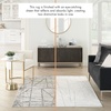 image:imageNourison Home Desire Abstract Grey Silver 9 x 12 Area Rug EasyCleaning Non Shedding Bed Room Living Room Dining Room Kitchen 9x12Grey Silver