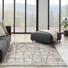 image:imageNourison Home Desire Abstract Grey Silver 9 x 12 Area Rug EasyCleaning Non Shedding Bed Room Living Room Dining Room Kitchen 9x12Grey Silver