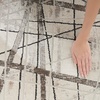 image:imageNourison Home Desire Abstract Grey Silver 9 x 12 Area Rug EasyCleaning Non Shedding Bed Room Living Room Dining Room Kitchen 9x12Grey Silver