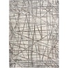 image:imageNourison Home Desire Abstract Grey Silver 9 x 12 Area Rug EasyCleaning Non Shedding Bed Room Living Room Dining Room Kitchen 9x12Grey Silver