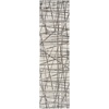 image:imageNourison Home Desire Abstract Grey Silver 9 x 12 Area Rug EasyCleaning Non Shedding Bed Room Living Room Dining Room Kitchen 9x12Grey Silver
