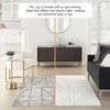 image:imageNourison Home Desire Abstract Grey Silver 9 x 12 Area Rug EasyCleaning Non Shedding Bed Room Living Room Dining Room Kitchen 9x12Grey Silver