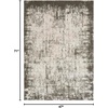 image:imageNourison Home Desire Abstract GreyIvory 9 x 12 Area Rug EasyCleaning Non Shedding Bed Room Living Room Dining Room Kitchen 9x12GreyIvory