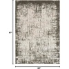 image:imageNourison Home Desire Abstract GreyIvory 9 x 12 Area Rug EasyCleaning Non Shedding Bed Room Living Room Dining Room Kitchen 9x12GreyIvory