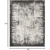 image:imageNourison Home Desire Abstract GreyIvory 9 x 12 Area Rug EasyCleaning Non Shedding Bed Room Living Room Dining Room Kitchen 9x12GreyIvory