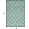 image:imageNourison Home Easy Care Natural Beige 5 x 7 Area Rug  Easy Clean Non Shedding Bed Room Living Room Dining Room Kitchen 5 x 7Aqua Teal