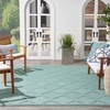 image:imageNourison Home Easy Care Natural Beige 5 x 7 Area Rug  Easy Clean Non Shedding Bed Room Living Room Dining Room Kitchen 5 x 7Aqua Teal