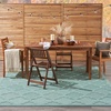 image:imageNourison Home Easy Care Natural Beige 5 x 7 Area Rug  Easy Clean Non Shedding Bed Room Living Room Dining Room Kitchen 5 x 7Aqua Teal