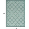 image:imageNourison Home Easy Care Natural Beige 5 x 7 Area Rug  Easy Clean Non Shedding Bed Room Living Room Dining Room Kitchen 5 x 7Aqua Teal