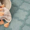 image:imageNourison Home Easy Care Natural Beige 5 x 7 Area Rug  Easy Clean Non Shedding Bed Room Living Room Dining Room Kitchen 5 x 7Aqua Teal