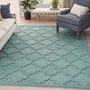 image:imageNourison Home Easy Care Natural Beige 5 x 7 Area Rug  Easy Clean Non Shedding Bed Room Living Room Dining Room Kitchen 5 x 7Aqua Teal