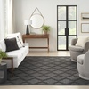 image:imageNourison Home Easy Care Natural Beige 5 x 7 Area Rug  Easy Clean Non Shedding Bed Room Living Room Dining Room Kitchen 5 x 7Charcoal Black