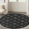 image:imageNourison Home Easy Care Natural Beige 5 x 7 Area Rug  Easy Clean Non Shedding Bed Room Living Room Dining Room Kitchen 5 x 7Charcoal Black