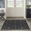 image:imageNourison Home Easy Care Natural Beige 5 x 7 Area Rug  Easy Clean Non Shedding Bed Room Living Room Dining Room Kitchen 5 x 7Charcoal Black