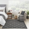 image:imageNourison Home Easy Care Natural Beige 5 x 7 Area Rug  Easy Clean Non Shedding Bed Room Living Room Dining Room Kitchen 5 x 7Charcoal Black
