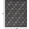 image:imageNourison Home Easy Care Natural Beige 5 x 7 Area Rug  Easy Clean Non Shedding Bed Room Living Room Dining Room Kitchen 5 x 7Charcoal Black