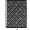 image:imageNourison Home Easy Care Natural Beige 5 x 7 Area Rug  Easy Clean Non Shedding Bed Room Living Room Dining Room Kitchen 5 x 7Charcoal Black