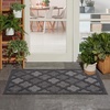 image:imageNourison Home Easy Care Natural Beige 5 x 7 Area Rug  Easy Clean Non Shedding Bed Room Living Room Dining Room Kitchen 5 x 7Charcoal Black