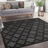 image:imageNourison Home Easy Care Natural Beige 5 x 7 Area Rug  Easy Clean Non Shedding Bed Room Living Room Dining Room Kitchen 5 x 7Charcoal Black