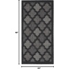 image:imageNourison Home Easy Care Natural Beige 5 x 7 Area Rug  Easy Clean Non Shedding Bed Room Living Room Dining Room Kitchen 5 x 7Charcoal Black