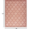 image:imageNourison Home Easy Care Natural Beige 5 x 7 Area Rug  Easy Clean Non Shedding Bed Room Living Room Dining Room Kitchen 5 x 7Coral Orange