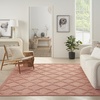 image:imageNourison Home Easy Care Natural Beige 5 x 7 Area Rug  Easy Clean Non Shedding Bed Room Living Room Dining Room Kitchen 5 x 7Coral Orange