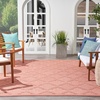image:imageNourison Home Easy Care Natural Beige 5 x 7 Area Rug  Easy Clean Non Shedding Bed Room Living Room Dining Room Kitchen 5 x 7Coral Orange