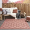 image:imageNourison Home Easy Care Natural Beige 5 x 7 Area Rug  Easy Clean Non Shedding Bed Room Living Room Dining Room Kitchen 5 x 7Coral Orange
