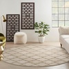 image:imageNourison Home Easy Care Natural Beige 5 x 7 Area Rug  Easy Clean Non Shedding Bed Room Living Room Dining Room Kitchen 5 x 7Cream