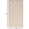 image:imageNourison Home Easy Care Natural Beige 5 x 7 Area Rug  Easy Clean Non Shedding Bed Room Living Room Dining Room Kitchen 5 x 7Cream