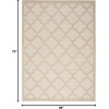 image:imageNourison Home Easy Care Natural Beige 5 x 7 Area Rug  Easy Clean Non Shedding Bed Room Living Room Dining Room Kitchen 5 x 7Cream