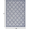 image:imageNourison Home Easy Care Natural Beige 5 x 7 Area Rug  Easy Clean Non Shedding Bed Room Living Room Dining Room Kitchen 5 x 7Denim Blue