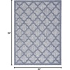 image:imageNourison Home Easy Care Natural Beige 5 x 7 Area Rug  Easy Clean Non Shedding Bed Room Living Room Dining Room Kitchen 5 x 7Denim Blue
