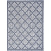 image:imageNourison Home Easy Care Natural Beige 5 x 7 Area Rug  Easy Clean Non Shedding Bed Room Living Room Dining Room Kitchen 5 x 7Denim Blue