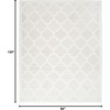 image:imageNourison Home Easy Care Natural Beige 5 x 7 Area Rug  Easy Clean Non Shedding Bed Room Living Room Dining Room Kitchen 5 x 7Ivory White