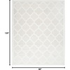 image:imageNourison Home Easy Care Natural Beige 5 x 7 Area Rug  Easy Clean Non Shedding Bed Room Living Room Dining Room Kitchen 5 x 7Ivory White
