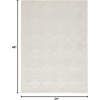 image:imageNourison Home Easy Care Natural Beige 5 x 7 Area Rug  Easy Clean Non Shedding Bed Room Living Room Dining Room Kitchen 5 x 7Ivory White