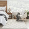 image:imageNourison Home Easy Care Natural Beige 5 x 7 Area Rug  Easy Clean Non Shedding Bed Room Living Room Dining Room Kitchen 5 x 7Ivory White