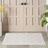 image:imageNourison Home Easy Care Natural Beige 5 x 7 Area Rug  Easy Clean Non Shedding Bed Room Living Room Dining Room Kitchen 5 x 7Ivory White