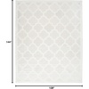 image:imageNourison Home Easy Care Natural Beige 5 x 7 Area Rug  Easy Clean Non Shedding Bed Room Living Room Dining Room Kitchen 5 x 7Ivory White