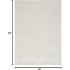image:imageNourison Home Easy Care Natural Beige 5 x 7 Area Rug  Easy Clean Non Shedding Bed Room Living Room Dining Room Kitchen 5 x 7Ivory White