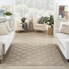 image:imageNourison Home Easy Care Natural Beige 5 x 7 Area Rug  Easy Clean Non Shedding Bed Room Living Room Dining Room Kitchen 5 x 7Natural Beige