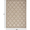 image:imageNourison Home Easy Care Natural Beige 5 x 7 Area Rug  Easy Clean Non Shedding Bed Room Living Room Dining Room Kitchen 5 x 7Natural Beige