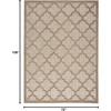 image:imageNourison Home Easy Care Natural Beige 5 x 7 Area Rug  Easy Clean Non Shedding Bed Room Living Room Dining Room Kitchen 5 x 7Natural Beige