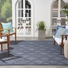 image:imageNourison Home Easy Care Natural Beige 5 x 7 Area Rug  Easy Clean Non Shedding Bed Room Living Room Dining Room Kitchen 5 x 7Navy Blue